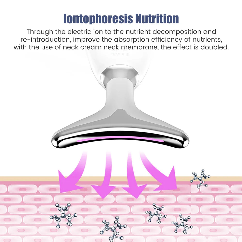 7-in-1 LED Face & Neck Lifter – Sculpt, Tighten & Glow