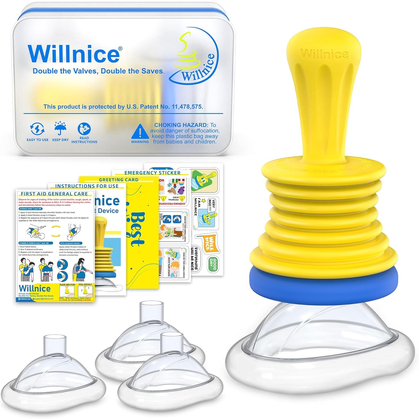 Portable Home & Travel Rescue Kit – Essential Safety for All Ages, Includes Choke Reliever, HSA/FSA Eligibl