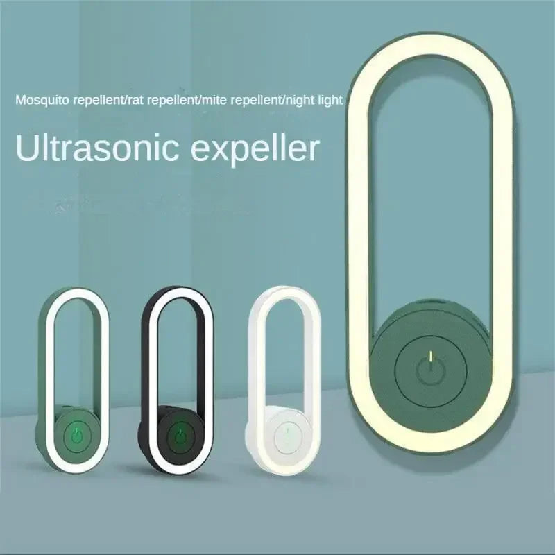 BuzzShield™ Ultrasonic Mosquito Repeller & LED Night Lamp – Sleep Tight, Bite-Free, Every Night