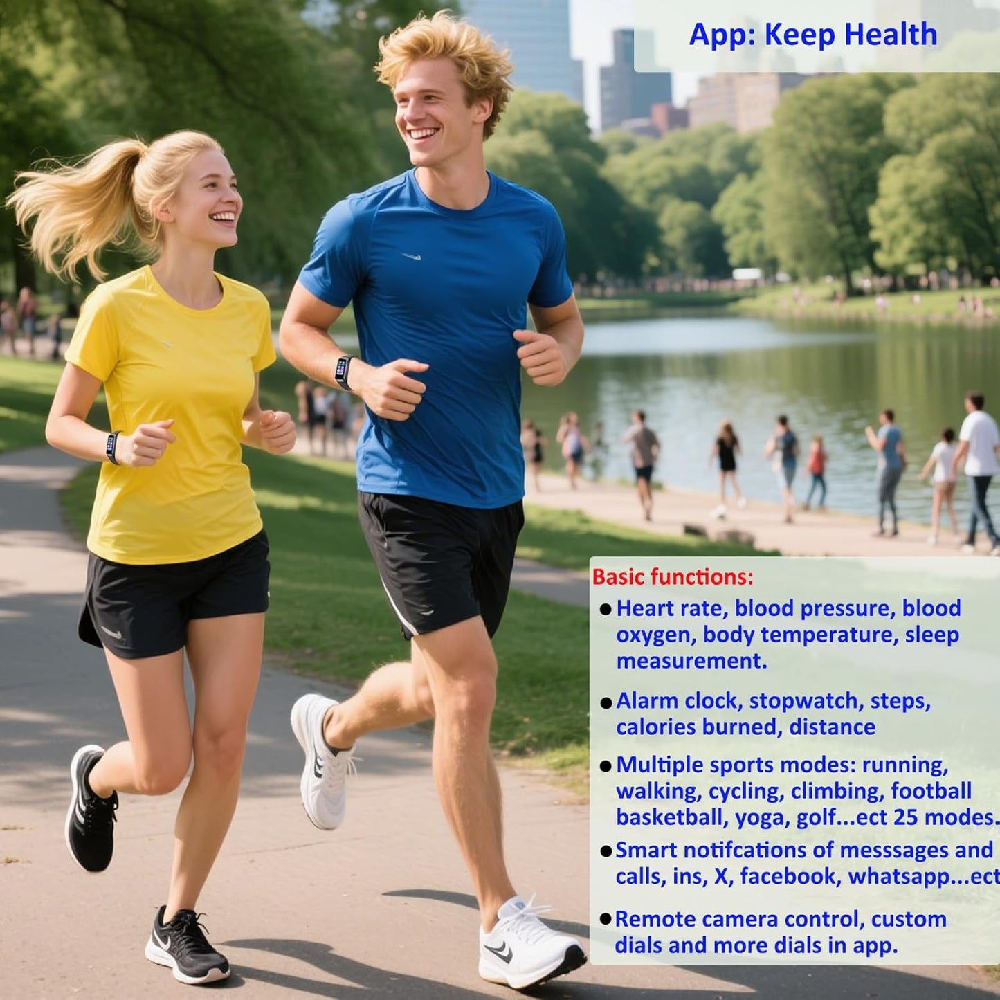 Fitness Trackers for Women Men, Oled Screen Heart Rate Sleep Monitor Step Tracker 25 Sports Modes IP68 Waterproof Smartwatch Activity Tracker, Smart Bracelet Fitness Tracker Watch with Blood Pressure