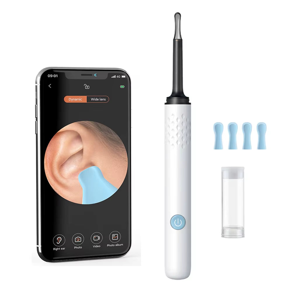 ClearView WiFi Ear Camera – HD Visual Ear Cleaner with LED Lights & Mini Earpick