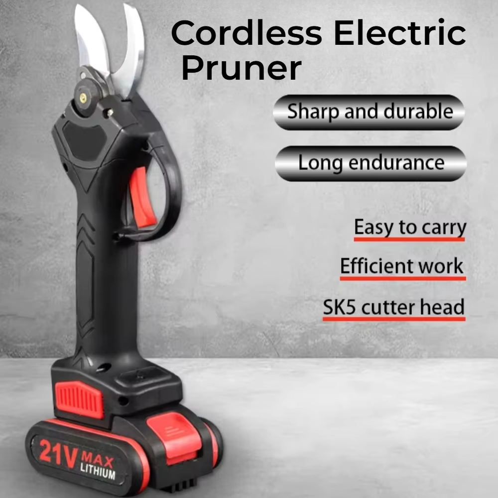 PowerPrune 21V Cordless Electric Pruner – Effortless Tree & Bonsai Branch Cutting Tool