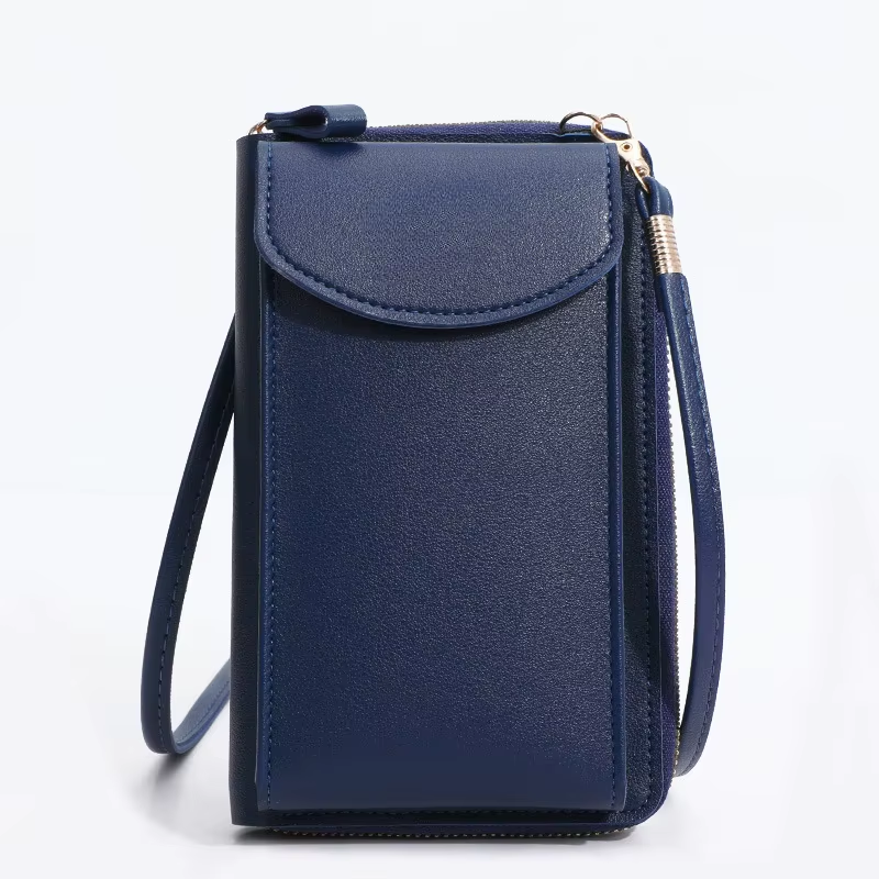 Elegance On-the-Go – Luxe PU Leather Crossbody Shoulder Bag with Phone & Card Organizer